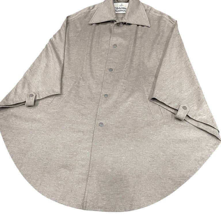 Vivienne Westwood 23AW サークルシルエットウールオーバーサイズポンチョ マント ケープ ドルマン 変形 コート ジャケット ブルゾン アウター ヴィヴィアンウエストウッド マン メンズ レディース ユニセックス