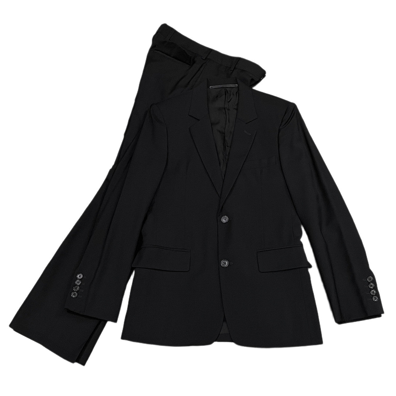 KRIS VAN ASSCHE ウールトロピカル2Bセットアップスーツ テーラードジャケット スラックス パンツ Archive アウター ボトムス メンズ クリスヴァンアッシュ