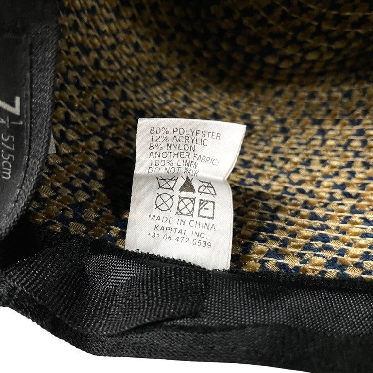 KAPITAL 14AW ベルベットブレード フェドーラHAT ハット フレンチリネンリボンハット 中折れハット ヘッドウェア 帽子 Archive キャピタル K1412XH309