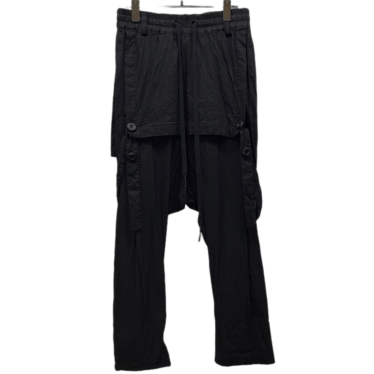 A.F ARTEFACT ストレッチリネンレーヨンオーバーオールサルエルパンツ サスペンダー ボトムス エーエフ アーティファクト メンズ