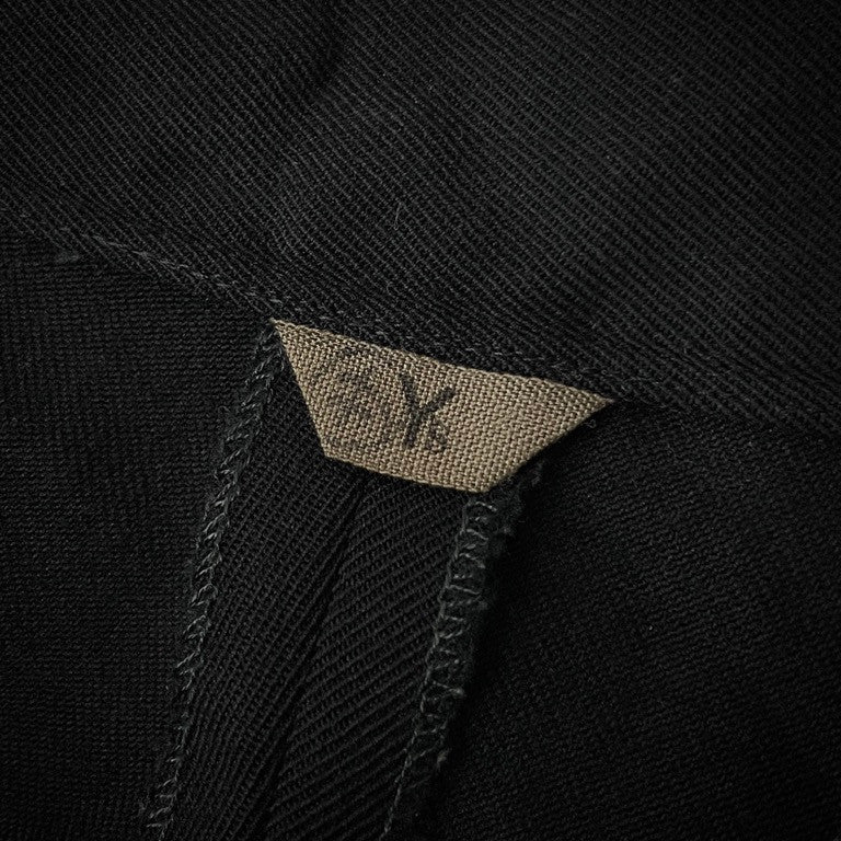 Y's オールドギャバジン1タック裾ダブルテーパードパンツ ボトムス Archive 70s Yohji Yamamoto Femme ヨウジヤマモトファム ワイズ レディース
