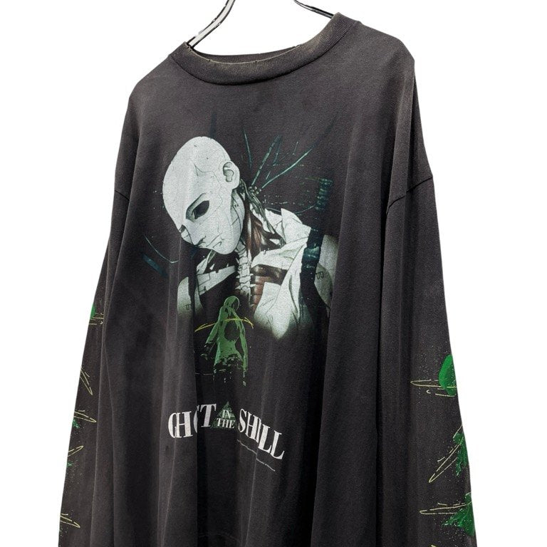 SAINT MICHAEL SM-YS1-0000-C33 GS_LS TEE GITS BLACK GHOST IN THE SHELL 攻殻機動隊コラボレーションプリントTシャツ カットソー Tee T-shirt 定価51,700円 SAINT Mxxxxxx セントマイケル メンズ