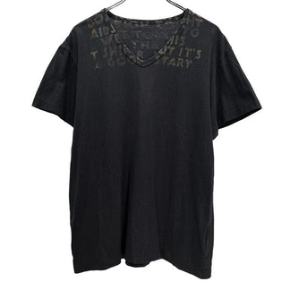 Maison Martin Margiela 04AW VネックエイズTシャツ AIDS T-shirt カットソー Tee Archive ここのえ 本人期