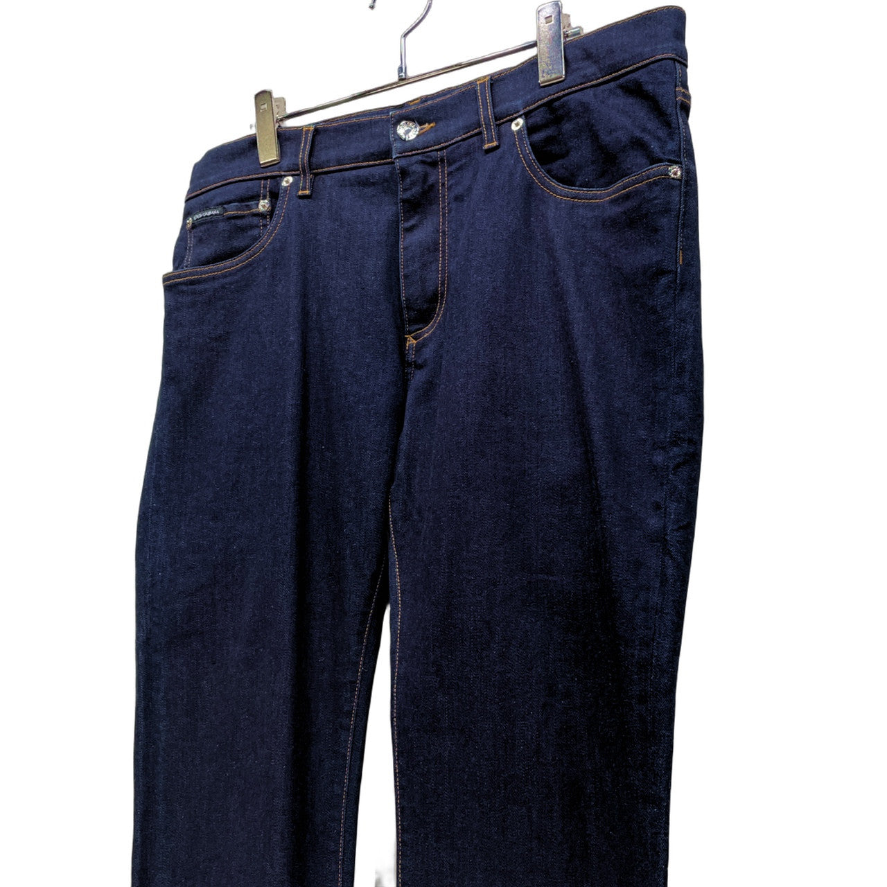 DOLCE&GABBANA 19AW ロゴ刺繍ワッペンバックポケットスリムフィットデニムパンツ ジーンズ SLIM ボトムス D&G ドルチェアンドガッバーナ メンズ