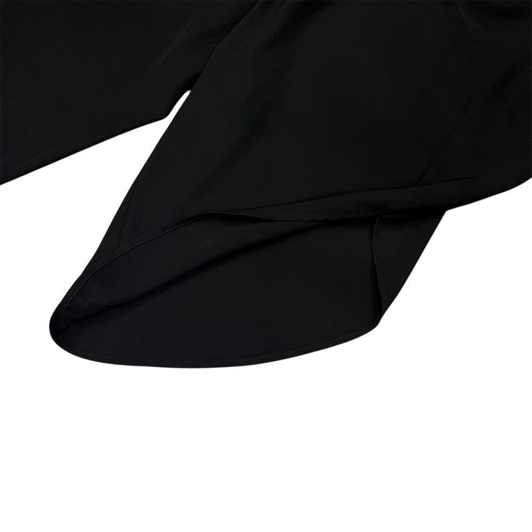 LIMI feu 25AW DOUBLE SATIN PANTS WITH D-RINGS ポリエステルダブルサテンボンテージパンツ サイドベルト ボトムス 定価70,400円 LL-P21-910 Yohji Yamamoto Femme ヨウジヤマモトファム リミフゥ レディース