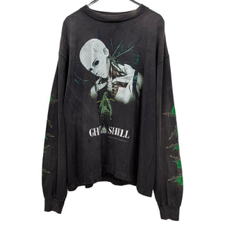 SAINT MICHAEL SM-YS1-0000-C33 GS_LS TEE GITS BLACK GHOST IN THE SHELL 攻殻機動隊コラボレーションプリントTシャツ カットソー Tee T-shirt 定価51,700円 SAINT Mxxxxxx セントマイケル メンズ