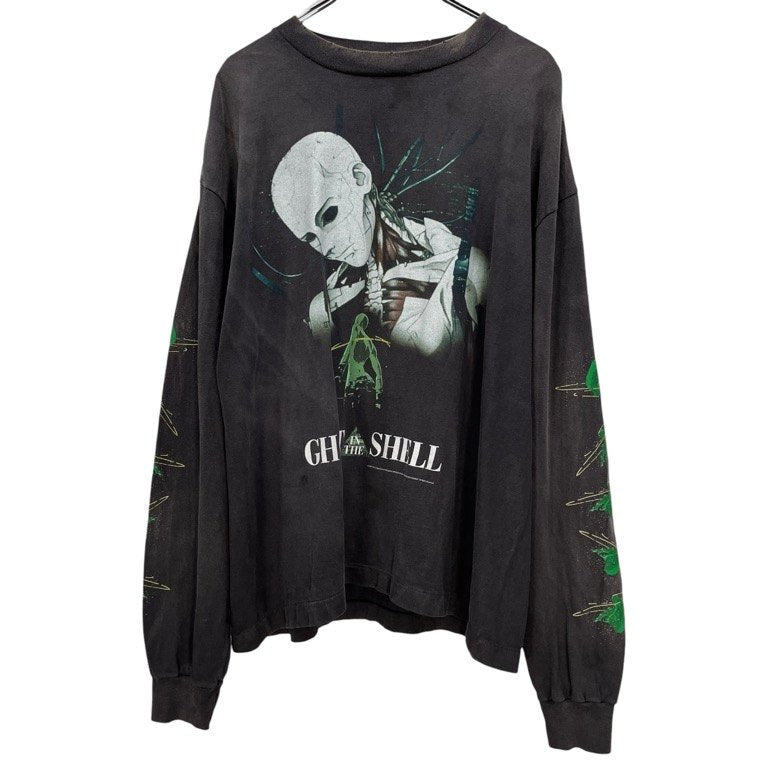 SAINT MICHAEL SM-YS1-0000-C33 GS_LS TEE GITS BLACK GHOST IN THE SHELL 攻殻機動隊コラボレーションプリントTシャツ カットソー Tee T-shirt 定価51,700円 SAINT Mxxxxxx セントマイケル メンズ
