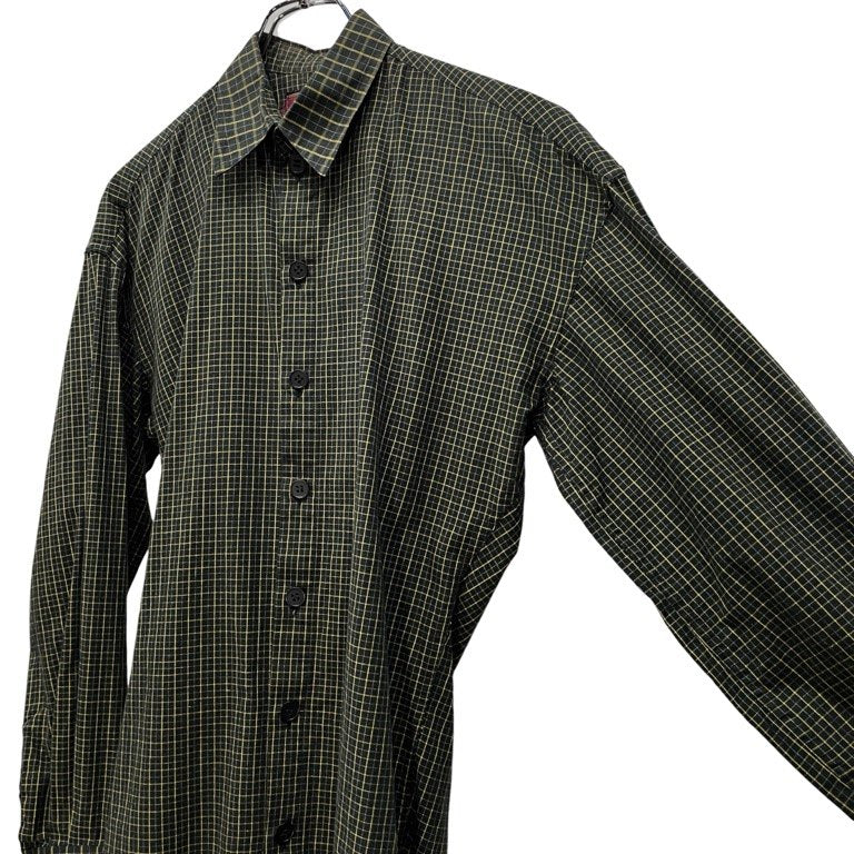 Christopher Nemeth 変型チェック立体裁断レギュラーカラーシャツ ブラウス トップス Archive 80s 90s クリストファーネメス メンズ レディース ユニセックス