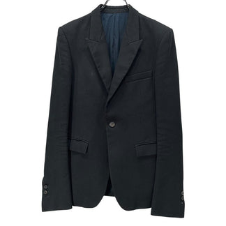 BALMAIN HOMME 12SS コットンリネン1ボタンロングアームテーラードジャケット ブルゾン コート アウター Olivier Rousteing オリヴィエルスタン期 バルマンオム メンズ