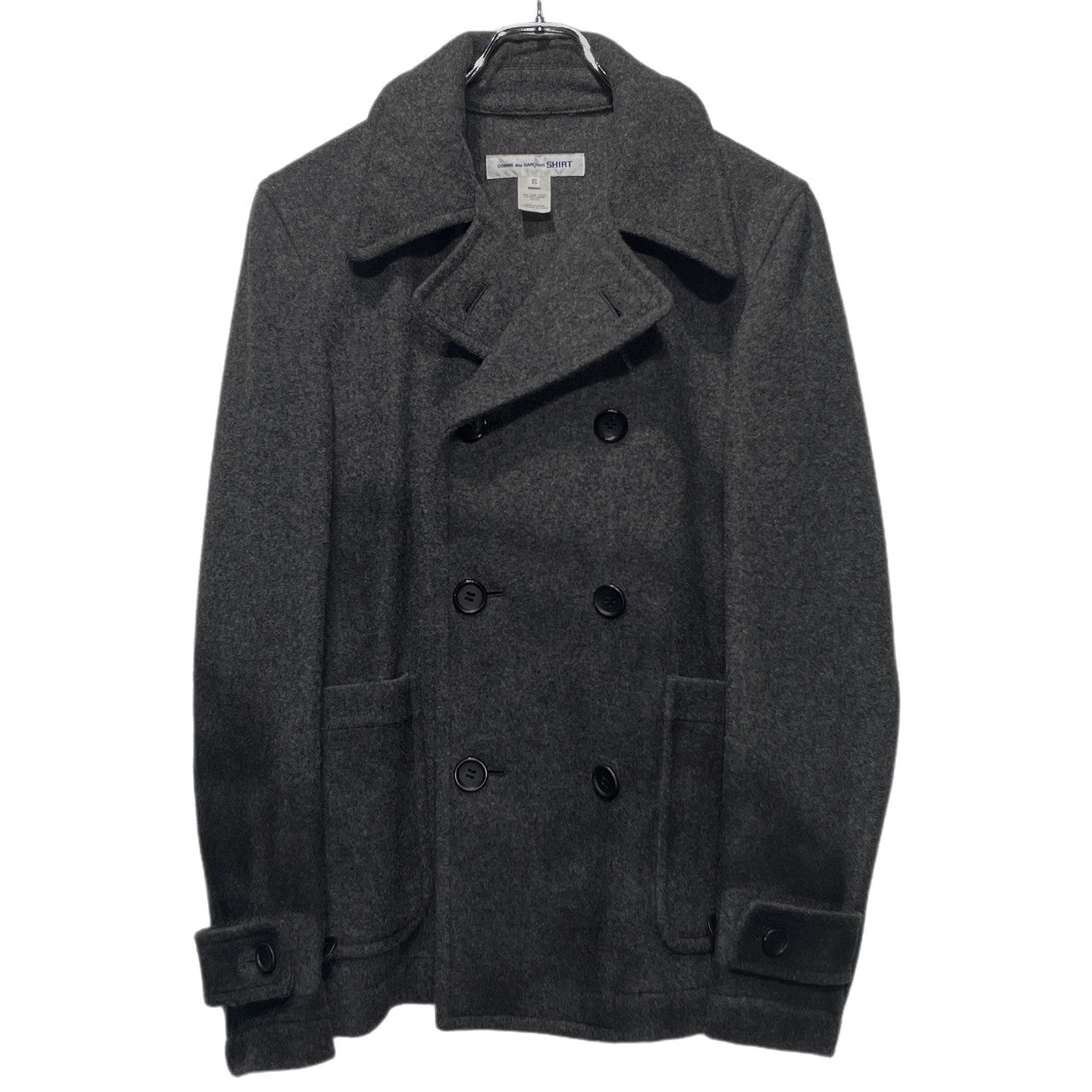 COMME des GARCONS SHIRT 15AW 圧縮ウールハンドペイントグラデーションピーコート Pコート ブルゾン ジャケット アウター Archive コムデギャルソン シャツ メンズ