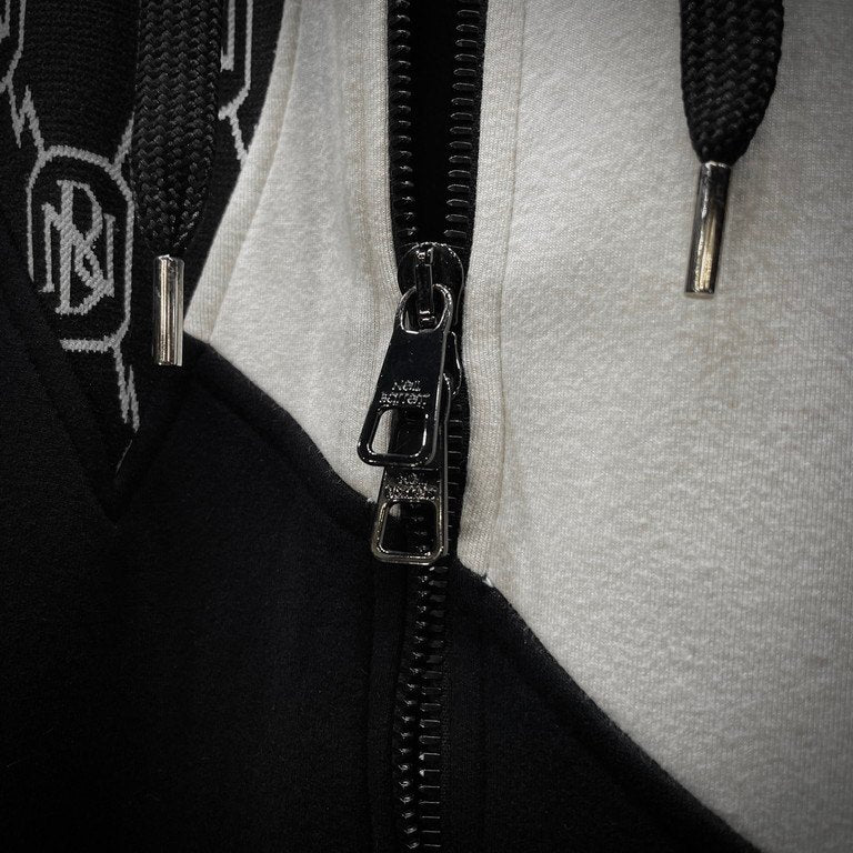 Neil Barrett 20SS NBロゴ切替オーバーサイズジップアップパーカー フーディ トップス アウター 定価122,400円 ニールバレット メンズ