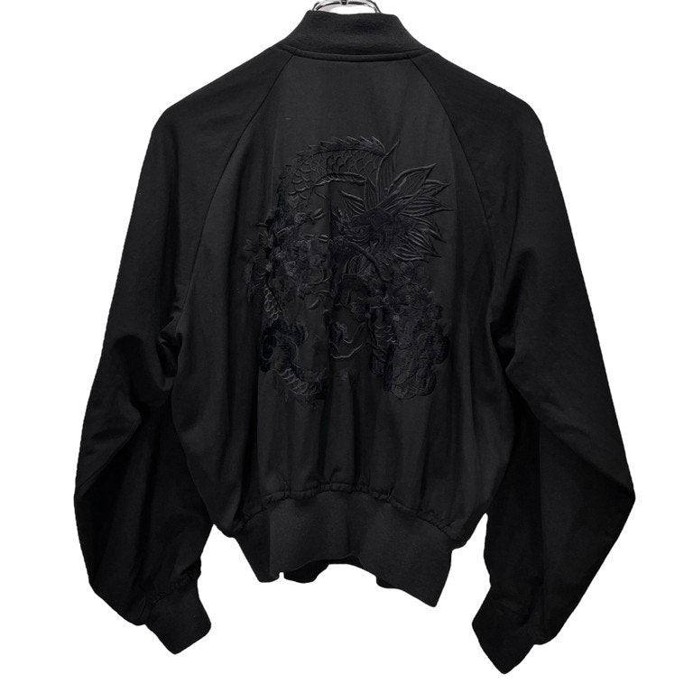 COMME des GARCONS 92SS ウールギャバジン富士龍刺繍スーベニアジャケット Archive Unfinished AD1991 90s 港商コラボ元ネタ 希少 スカジャン ブルゾン コート アウター コムデギャルソン
