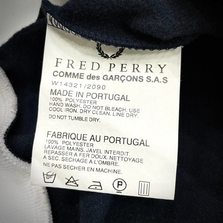 COMME des GARCONS SHIRT × FRED PERRY 06AW 切替ジップアップトラックジャケット ブルゾン ジャージ Archive