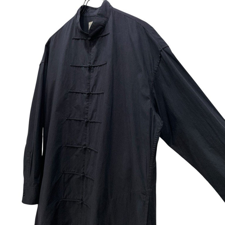 B Yohji Yamamoto 17SS コットンブロードラウンドカットヘムロングシャツワンピース ブラウス トップス ビー ヨウジヤマモト レディース メンズ ユニセックス