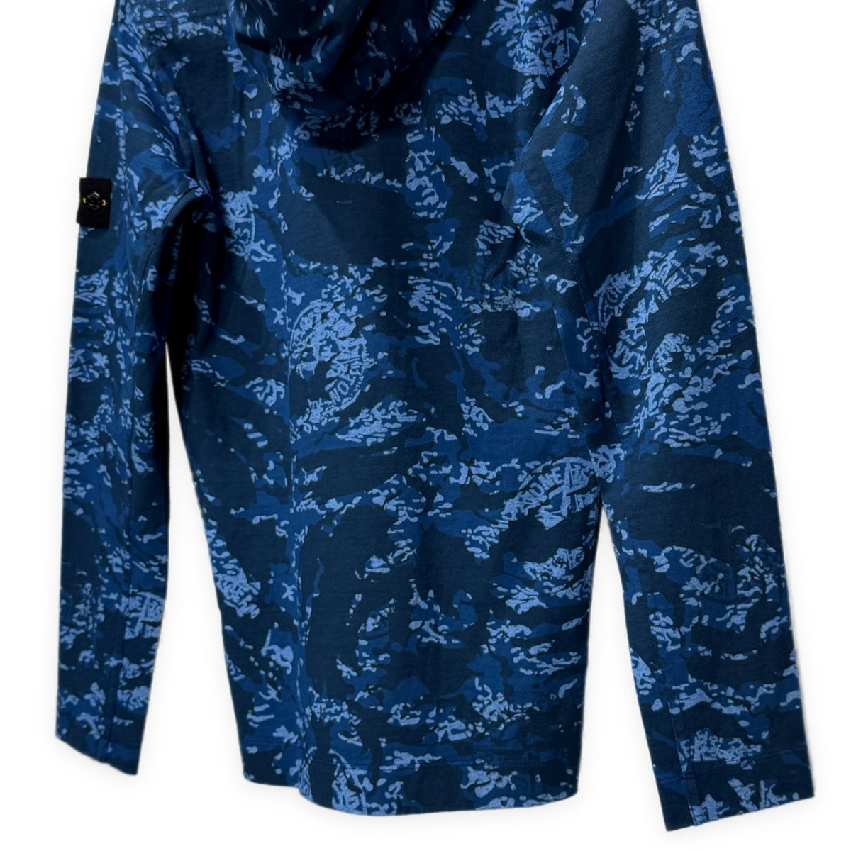 STONE ISLAND JUNIOR 13SS 天竺カモフラージュ柄プリントプルオーバーフーディ パーカー 迷彩 総柄 ロゴ トップス ストーンアイランド ジュニア レディース キッズ