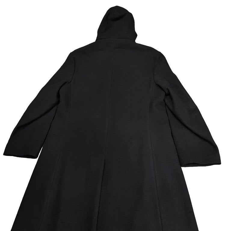 Yohji Yamamoto Pour Homme 21AW エアリーモッサダブルブレストフーデッドロングコート アウター メルトン HE-C18-508