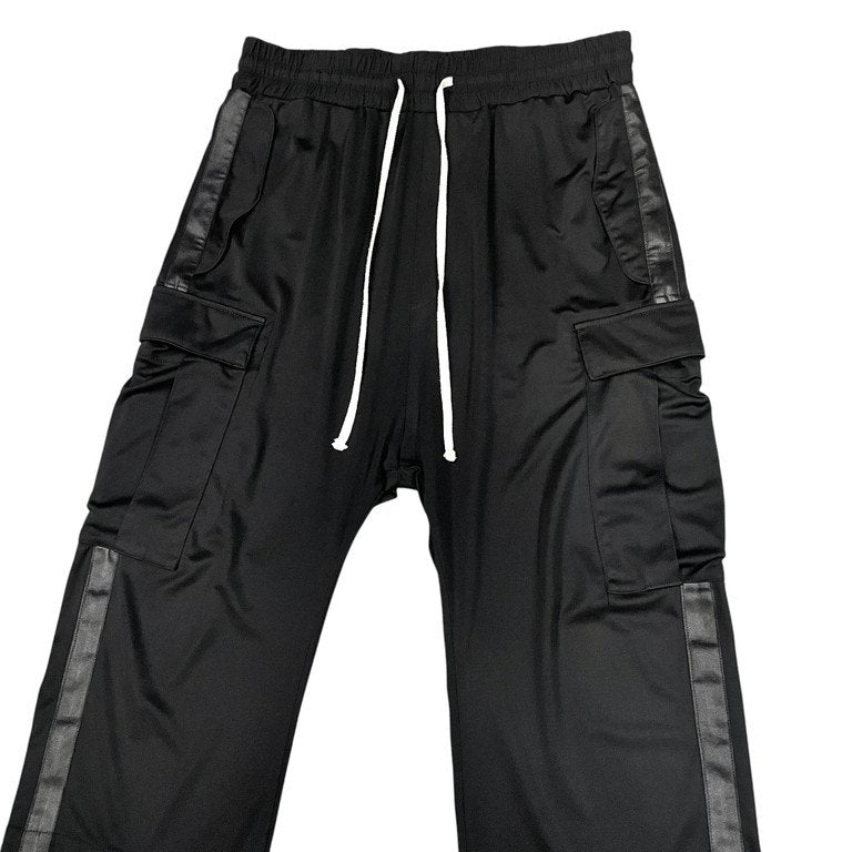 bajra サイドラインクロップドイージーカーゴパンツ ボトムス ウエストゴム ドローストリング 側章 バジュラ メンズ レディース ユニセックス