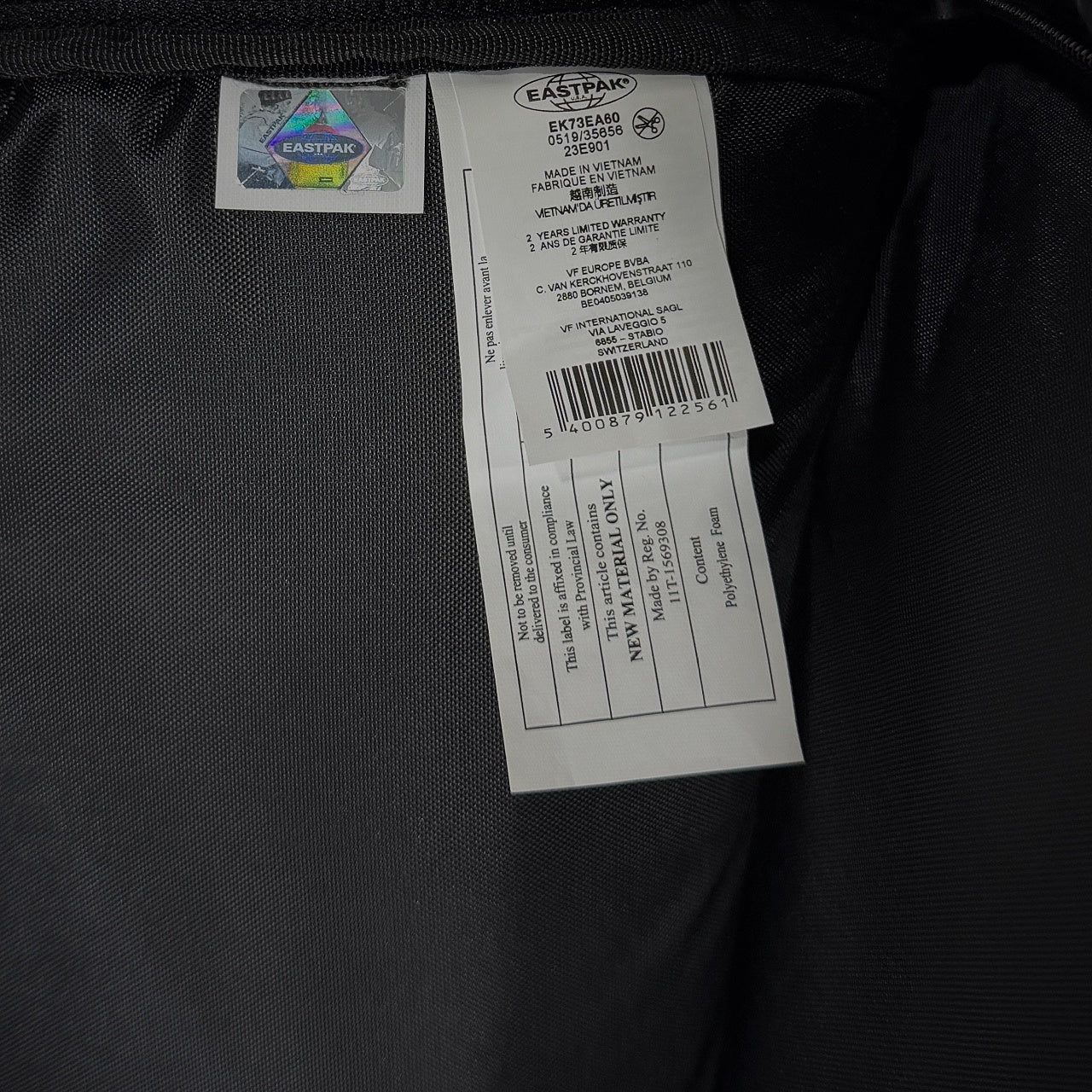 White Mountaineering × EASTPAK ワンタッチバックルマルチポケットバックパック リュックサック バッグ 鞄 カバン ロゴ ホワイトマウンテニアリング イーストパック メンズ