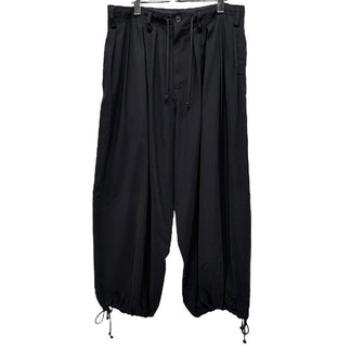 Yohji Yamamoto Pour Homme 24SS トリアセテートポリエステルバルーンパンツ HS-P11-500 ボトムス 定番 定価68,200円 ヨウジヤマモトプールオム メンズ