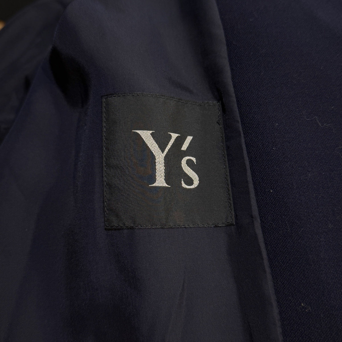 Y's 97AW ウールネイビーピークドラペル1Bテーラードジャケット アウター Archive 90s Yohji Yamamoto ヨウジヤマモト ワイズ レディース