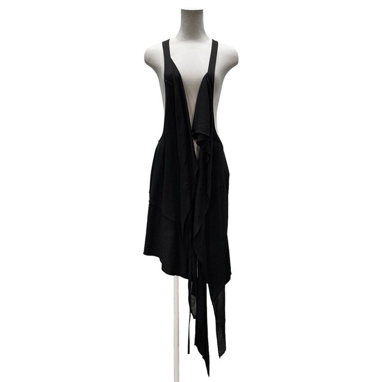Y's RED LABEL レーヨンコットンリネンパッチワークカットオフベスト ジレ ノースリーブ ジャケット トップス Yohji Yamamoto Femme ヨウジヤマモトファム ワイズ レッドレーベル レディース