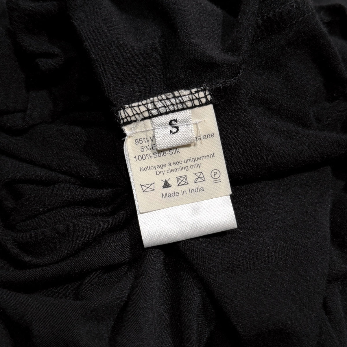 LANVIN 08AW レーヨンシルクギャザードレープロングワンピース 七分袖 トップス Archive Alber Elbaz アルベールエルバス ランバン レディース