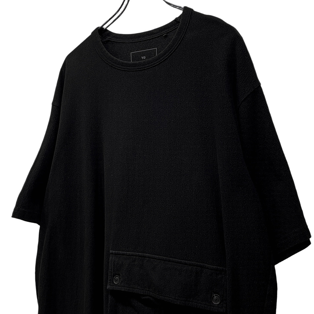 Y-3 24SS CREPE JERSEY SHORT SLEEVE POCKET TEE クレープジャージーポケットドッキングカットソー Tシャツ Tee T-shirt 半袖 トップス 定価28,050円 ワイスリー ヨウジヤマモト アディダス メンズ レディース ユニセックス