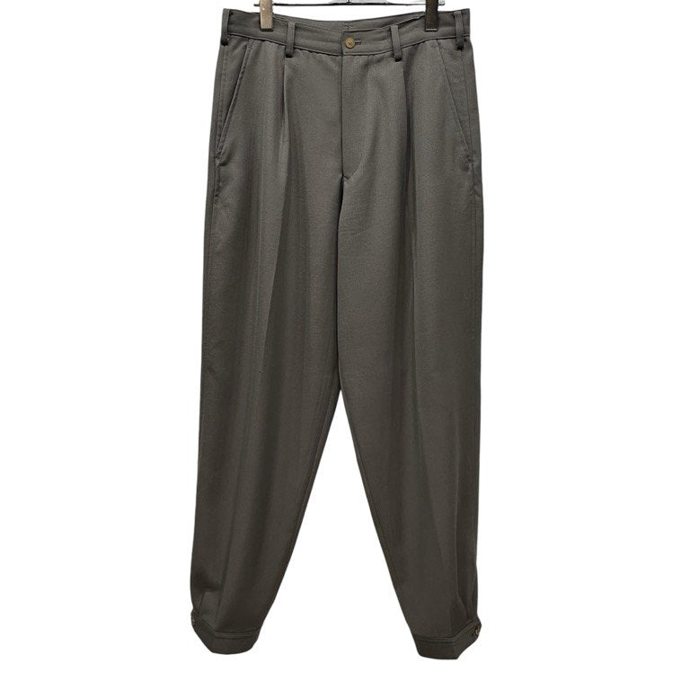 Y's for men オールドギャバジン裾アジャスター1タックワイドテーパードパンツ アーミーギャバジン スラックス トラウザーズ Archive 70s 80s Yohji Yamamoto Pour Homme ヨウジヤマモトプールオム ワイズフォーメン メンズ