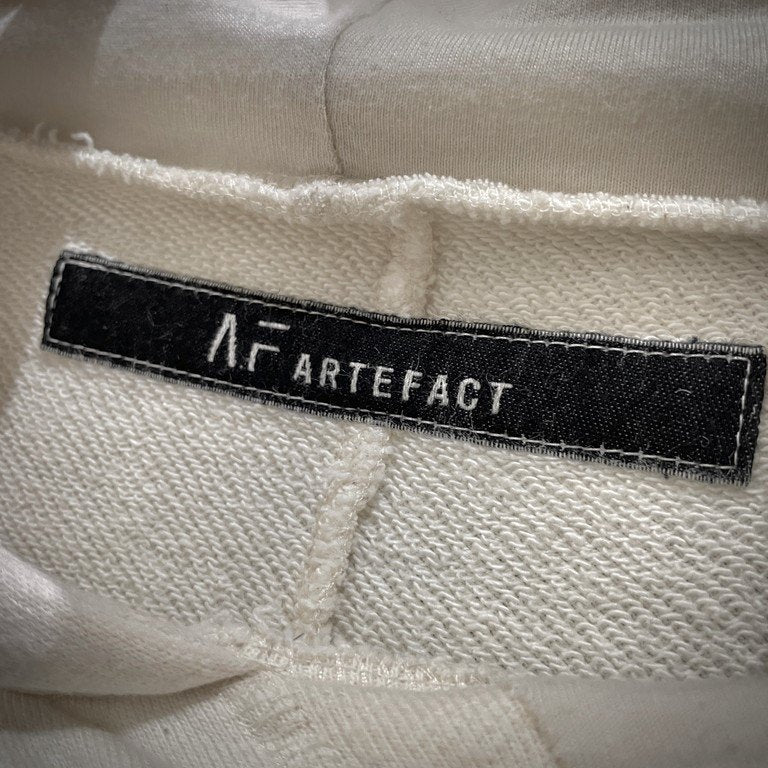 A.F ARTEFACT ナイロンフラップスウェットオーバーサイズフーディ パーカー トップス エーエフ アーティファクト メンズ