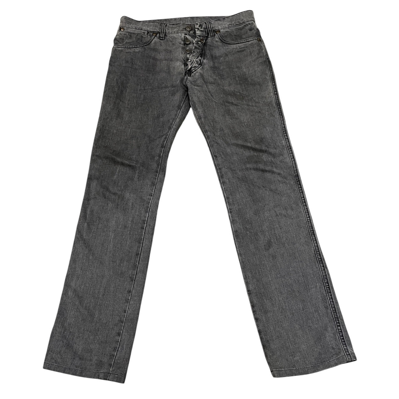 Maison Martin Margiela 10 07SS ブラックデニムボタンフライギミックジーンズ パンツ ボトムス Archive 本人期 メゾンマルタンマルジェラ メンズ