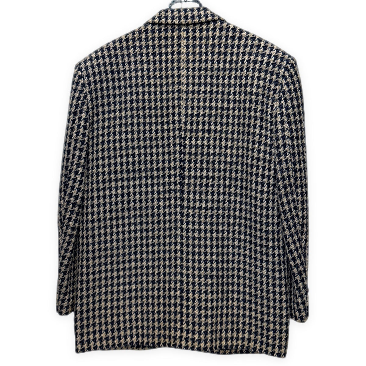 COMME des GARCONS HOMME 90AW ウールツイード千鳥格子柄2Bボックスシルエットテーラードジャケット ブレザー ブルゾン コート アウター Archive 90s コムデギャルソンオム メンズ