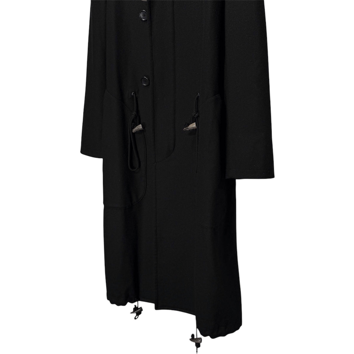 Y's BANG ON! トグルデザインウールロングコート ジャケット ブルゾン アウター モッズ ステンカラー Archive Yohji Yamamoto Pour Homme ヨウジヤマモトプールオム ワイズバングオン メンズ