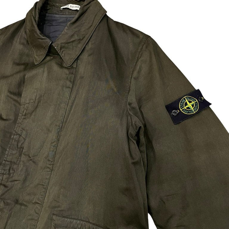 STONE ISLAND 03AW RASO GOMMATO コーティングコットンキルティングライナーコート ジャケット Archive 00s ブルゾン アウター Paul Harvey ポールハーヴェイ Massimo Osti ストーンアイランド メンズ