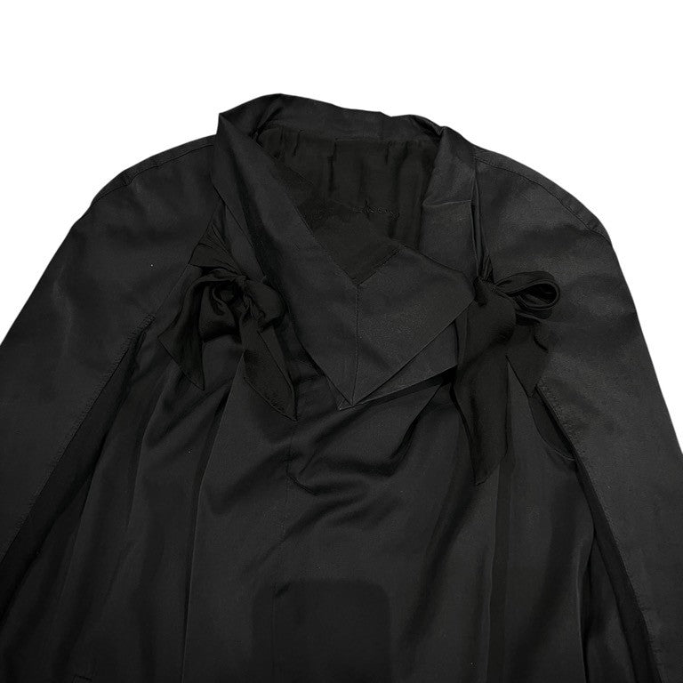Rick Owens コットンシルクリボンボタンレスロングコート Archive 00s ブルゾン ジャケット アウター リックオウエンス メンズ