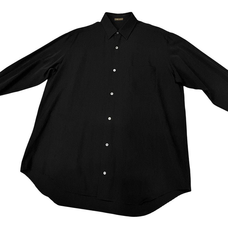 Y's for men ウールギャバジンオーバーサイズボックスシルエットシャツ ブラウス Archive 90s トップス Yohji Yamamoto Pour Homme ヨウジヤマモトプールオム ワイズフォーメン メンズ