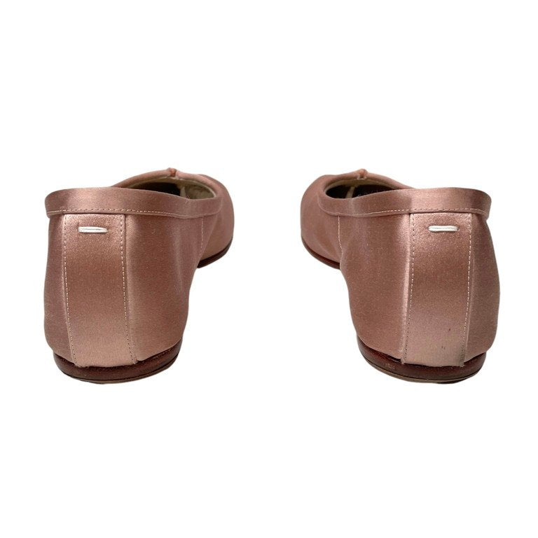 Maison Margiela 22 22AW Satin Tabi サテンタビバレエシューズ 足袋 バレリーナ フラット ダスティローズ パンプス 靴 クツ 定価93,500円 メゾンマルジェラ レディース