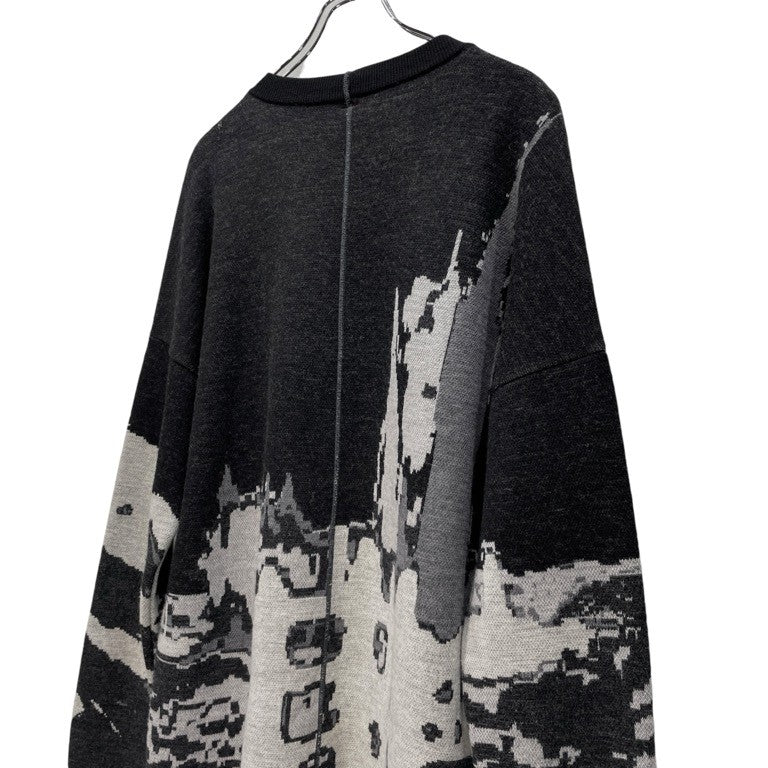 SHINYA KOZUKA 20AW MONET KNIT モネモチーフグラフィックニット トップス セーター クロード・モネ シンヤコズカ メンズ