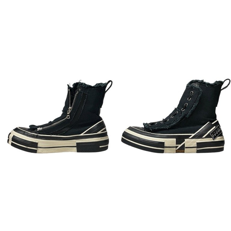 Y's × VESSEL 21AW HIGH-CUT SNEAKERS コットンキャンバスカットオフボリュームソール2WAYハイカットスニーカー シューズ ブーツ 靴 クツ Yohji Yamamoto ヨウジヤマモト ワイズ レディース ヴェセル