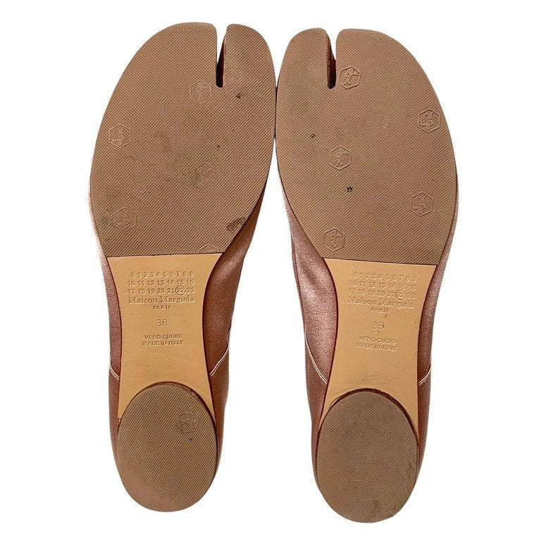 Maison Margiela 22 22AW Satin Tabi サテンタビバレエシューズ 足袋 バレリーナ フラット ダスティローズ パンプス 靴 クツ 定価93,500円 メゾンマルジェラ レディース