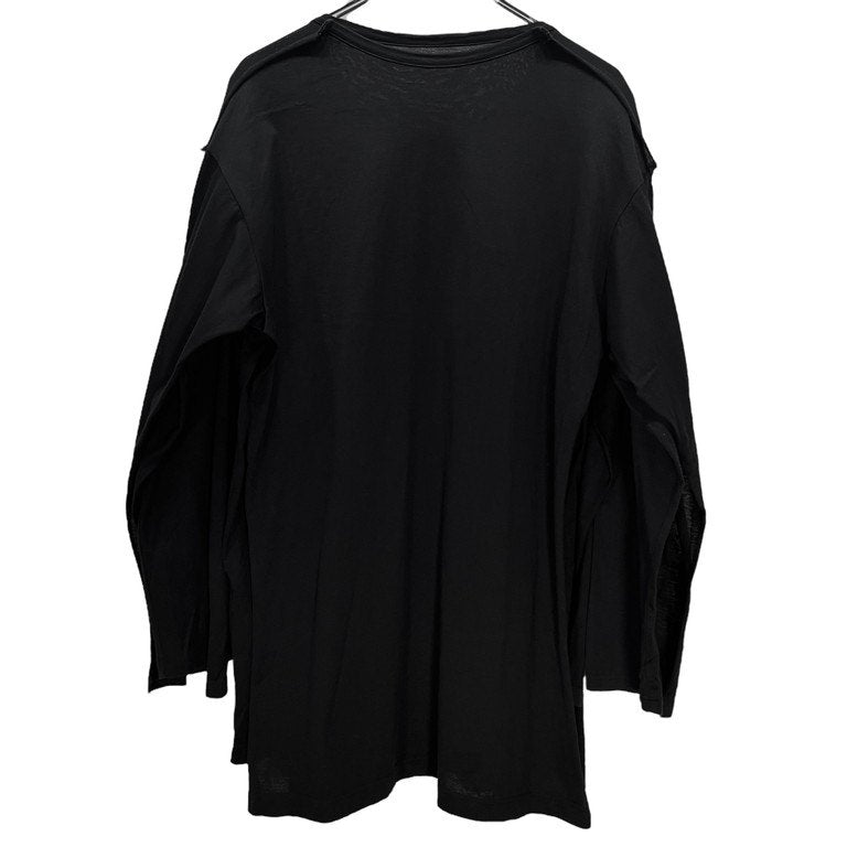B Yohji Yamamoto 20SS シルケット天竺解体再構築ドッキングレイヤードカットソー Tシャツ Tee T-shirt トップス ビー ヨウジヤマモト レディース