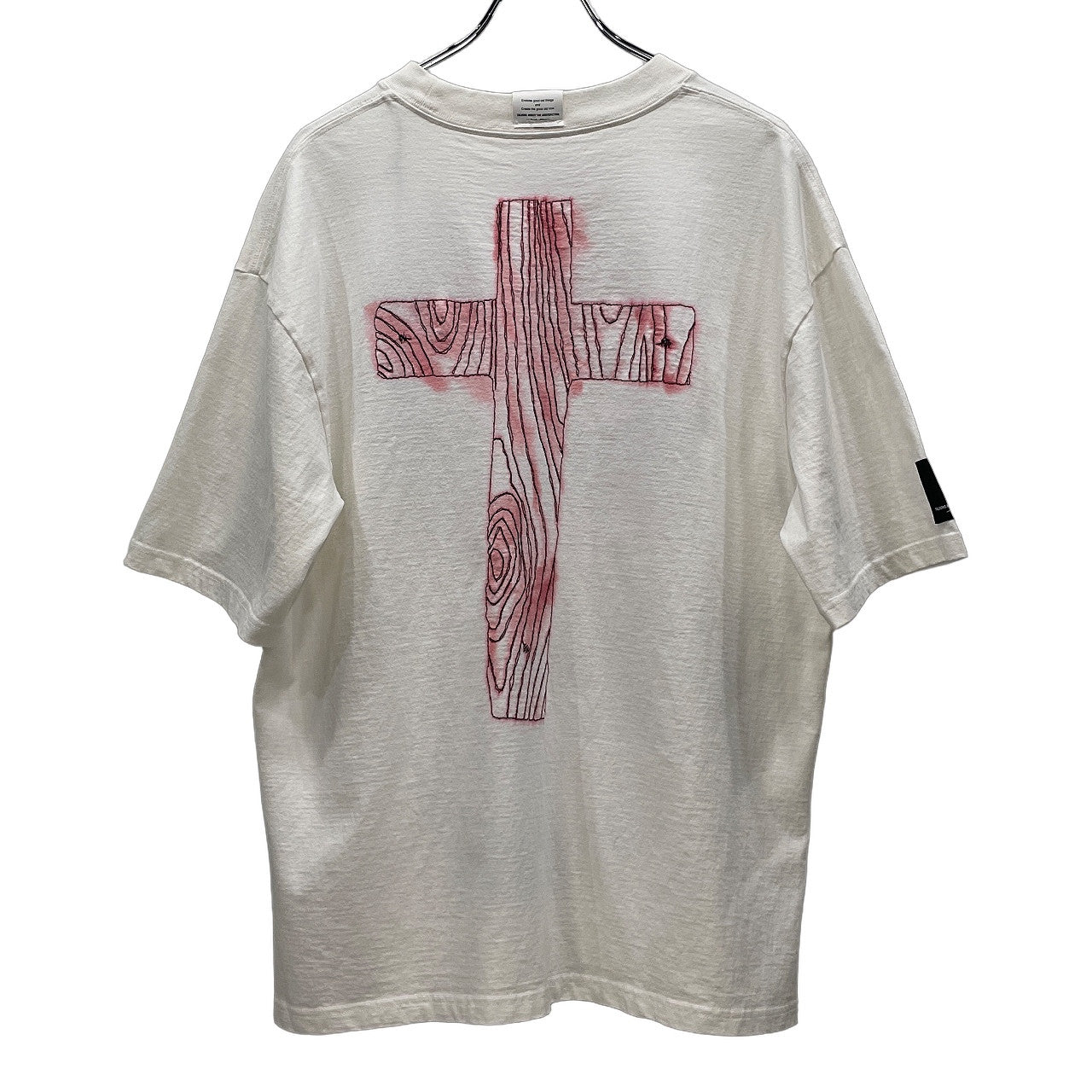 TALKING ABOUT THE ABSTRACTION 25SS SMOUDGE T-SHIRT バッククロス刺繍ギタープリントTシャツ カットソー Tee T-shirt トップス 未使用タグ付き NPT-T-007 定価24,200円 TATA トーキングアバウト ジ アブストラクション