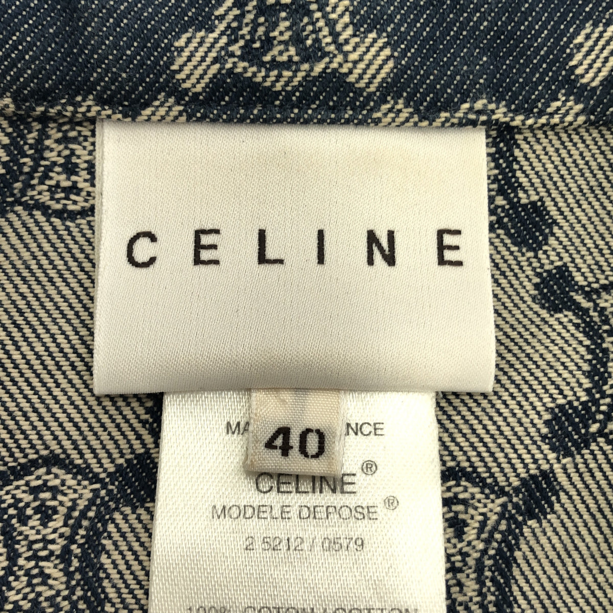 CELINE CELINE デニムピーコート トリンオフ