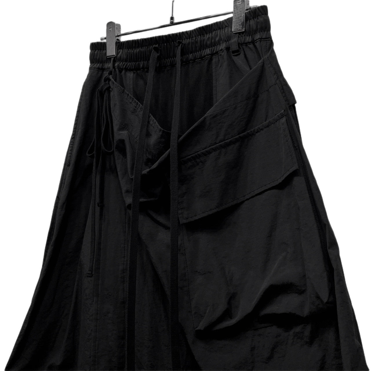 A.F ARTEFACT 天竺コットンナイロンタフタ切替フロントラップサルエルハーフパンツ ショーツ ボトムス エーエフ アーティファクト メンズ