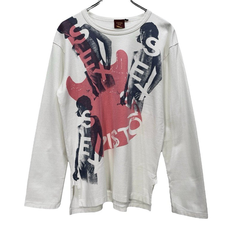Vivienne Westwood Worlds End SEX PISTOLS ギター&ボーイプリントロングTシャツ Archive 90s レア 希少 カットソー 長袖 ヴィヴィアンウエストウッド ワールズエンド メンズ