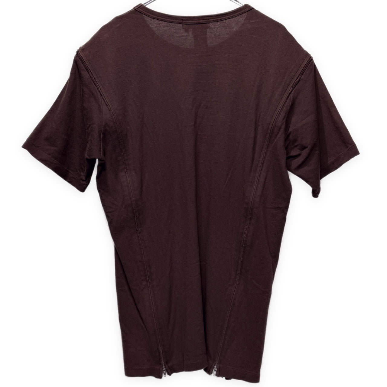 Yohji Yamamoto Pour Homme ジップデザインクルーネックTシャツ カットソー Tee T-shirt トップス Archive 半袖 ヨウジヤマモトプールオム メンズ