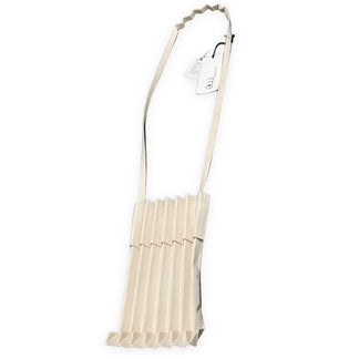 me ISSEY MIYAKE TRUNK PLEATS BAG 12 OFF WHITE プリーツ加工ショルダーバッグ 鞄 カバン 未使用タグ付き ミー イッセイミヤケ レディース メンズ ユニセックス