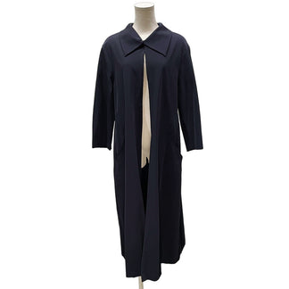 Yohji Yamamoto Femme 92SS ストレッチナイロンボタンレスロングコート Archive 90s ジャケット ブルゾン アウター ヨウジヤマモトファム レディース