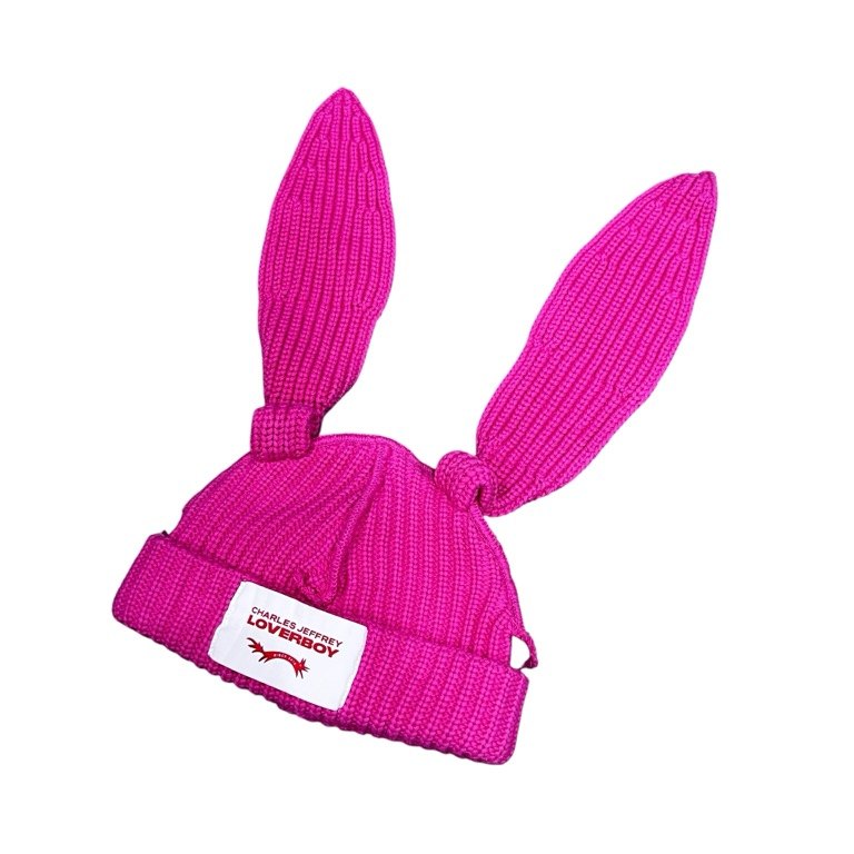 Charles Jeffrey LOVERBOY CHUNKY RABBIT BEANIE チャンキーラビットビーニー ラビットイヤーコットンニットキャップ ワッチ 帽子 服飾雑貨 小物 兎耳 チャールズジェフリーラバーボーイ メンズ レディース ユニセックス