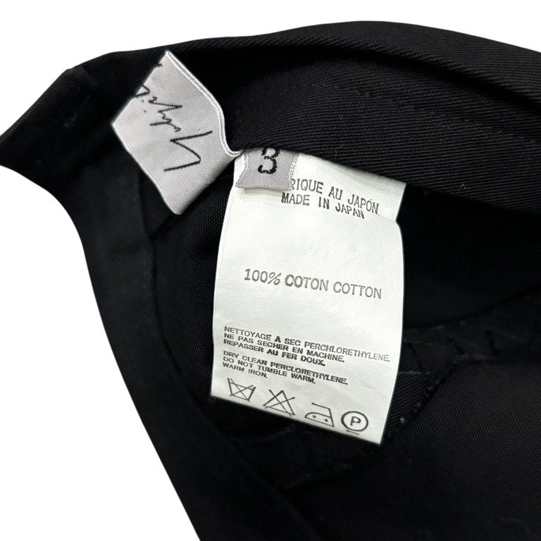 Yohji Yamamoto Femme 03SS コットンギャバジンテーピングステッチアシンメトリーロングスカート Archive テープ 刺繍 パンツ ボトムス ヨウジヤマモトファム レディース