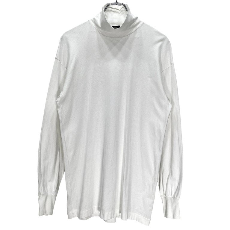 COMME des GARCONS HOMME PLUS 88AW コットン天竺ホワイトハイネック袖リブカットソー Tシャツ Tee T-shirt トップス Archive 80s コムデギャルソンオムプリュス メンズ